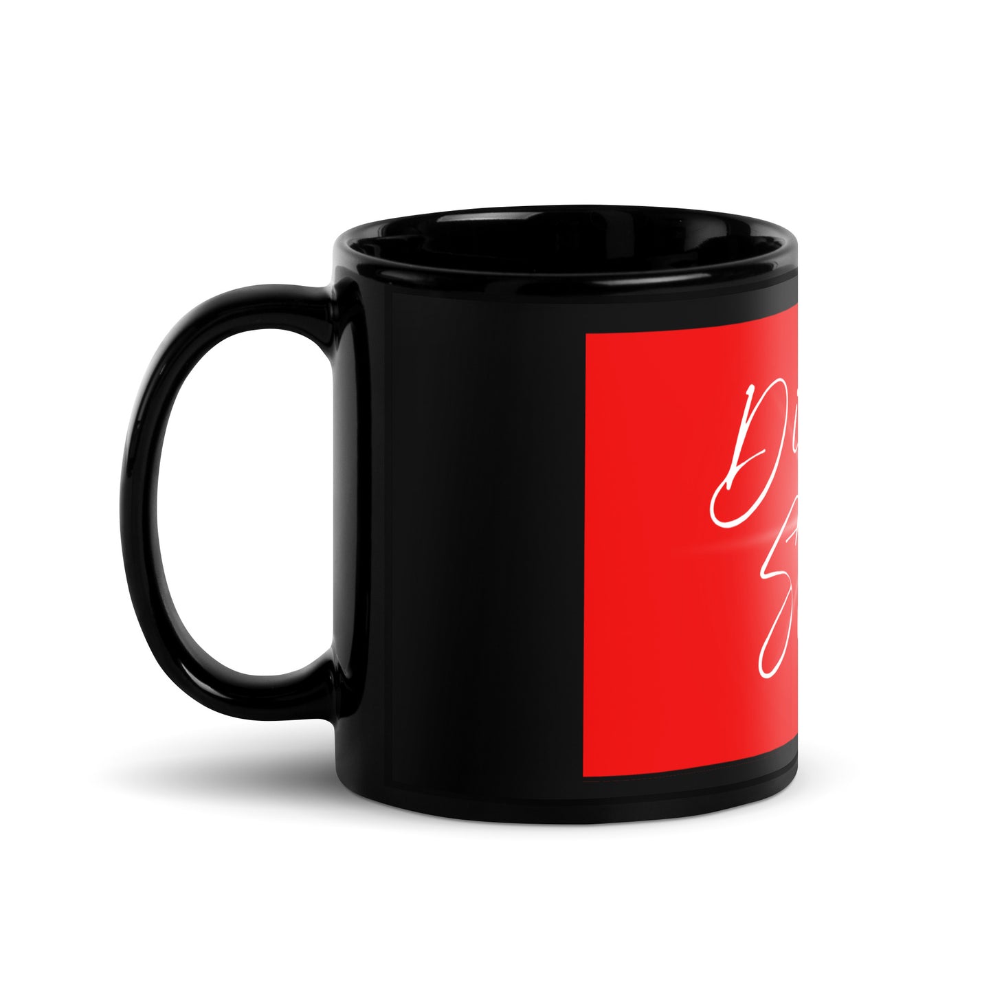 Black Glossy Mug 'DS Logo' Red