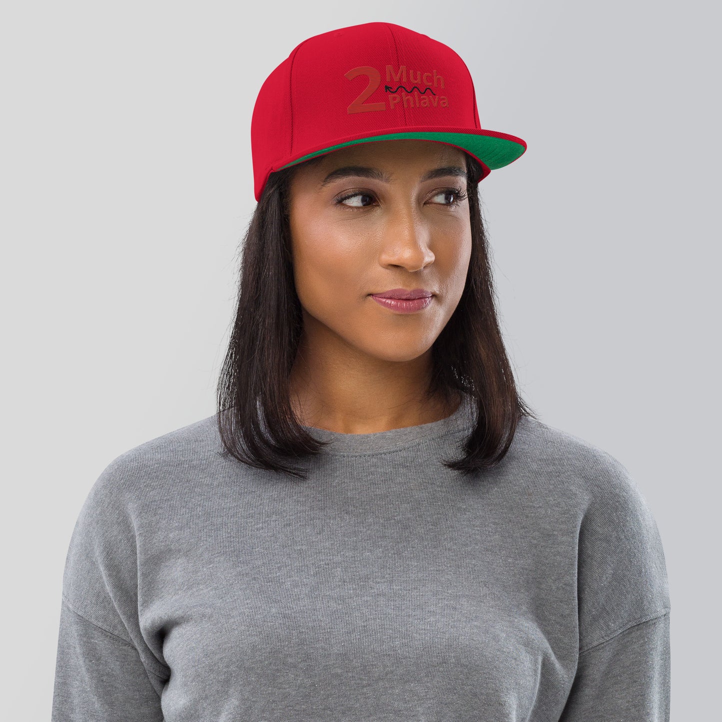 Snapback Hat - TMP Logo 'Wavy' Red