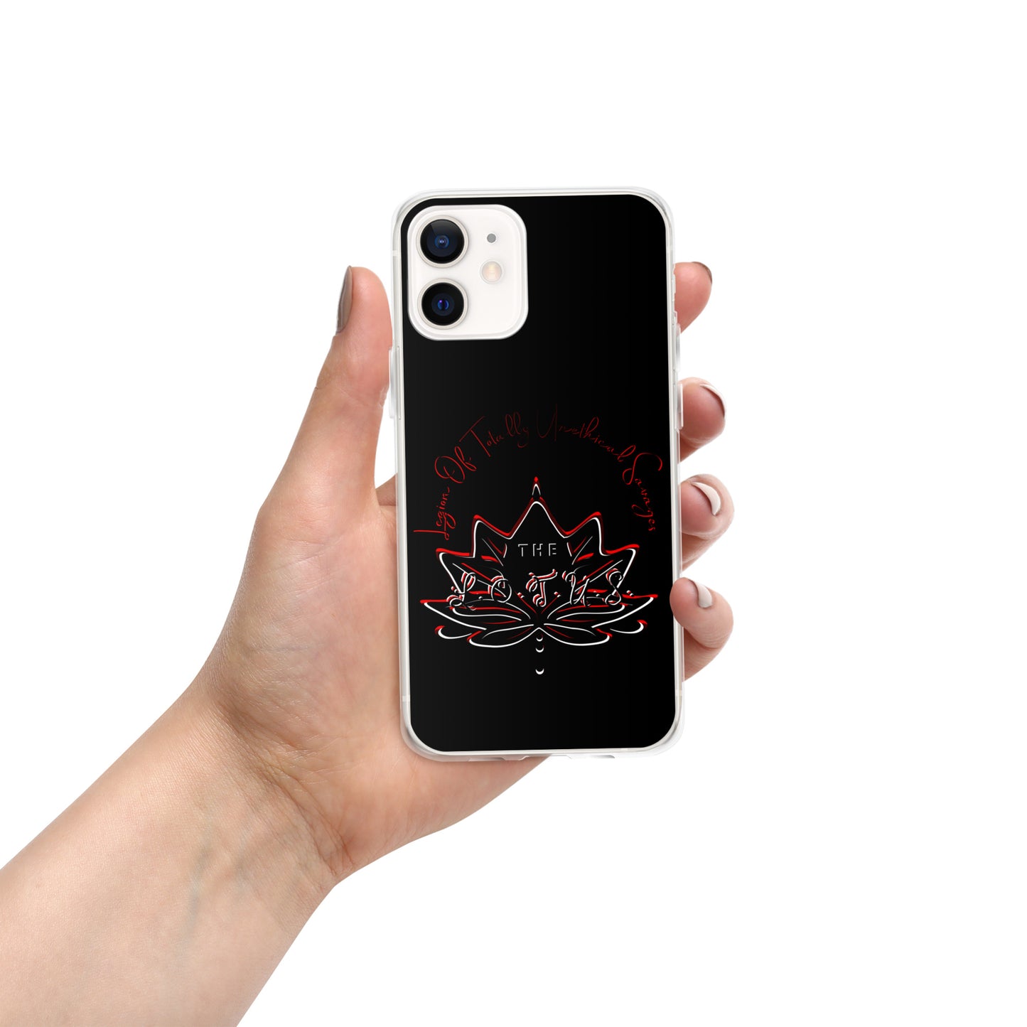 'The LOTUS' Logo 1 - Black Case for iPhone®