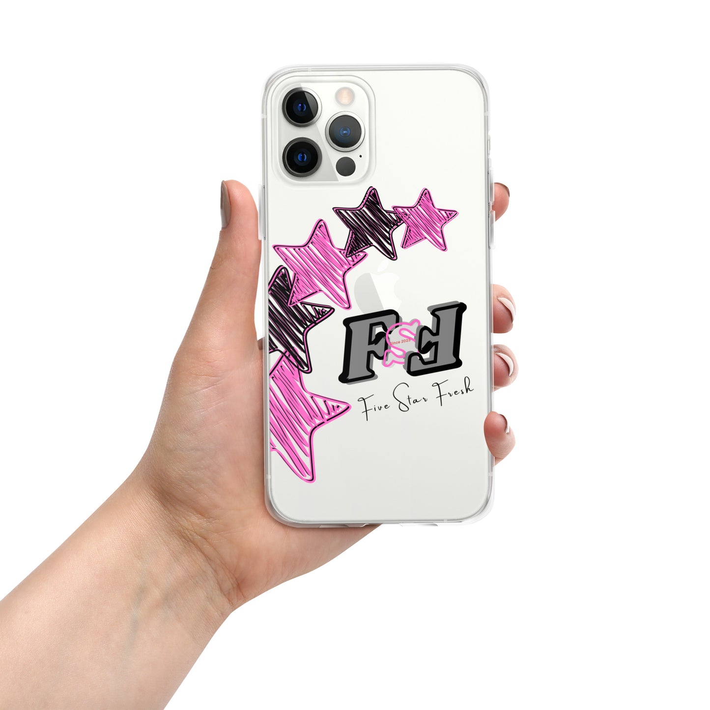 'Pink' Rising Star - Five Star Fresh Clear Case for iPhone®
