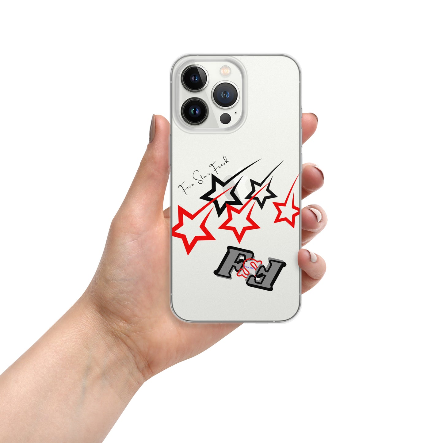 'Shooting Star' Dark - Five Star Fresh Clear Case for iPhone®