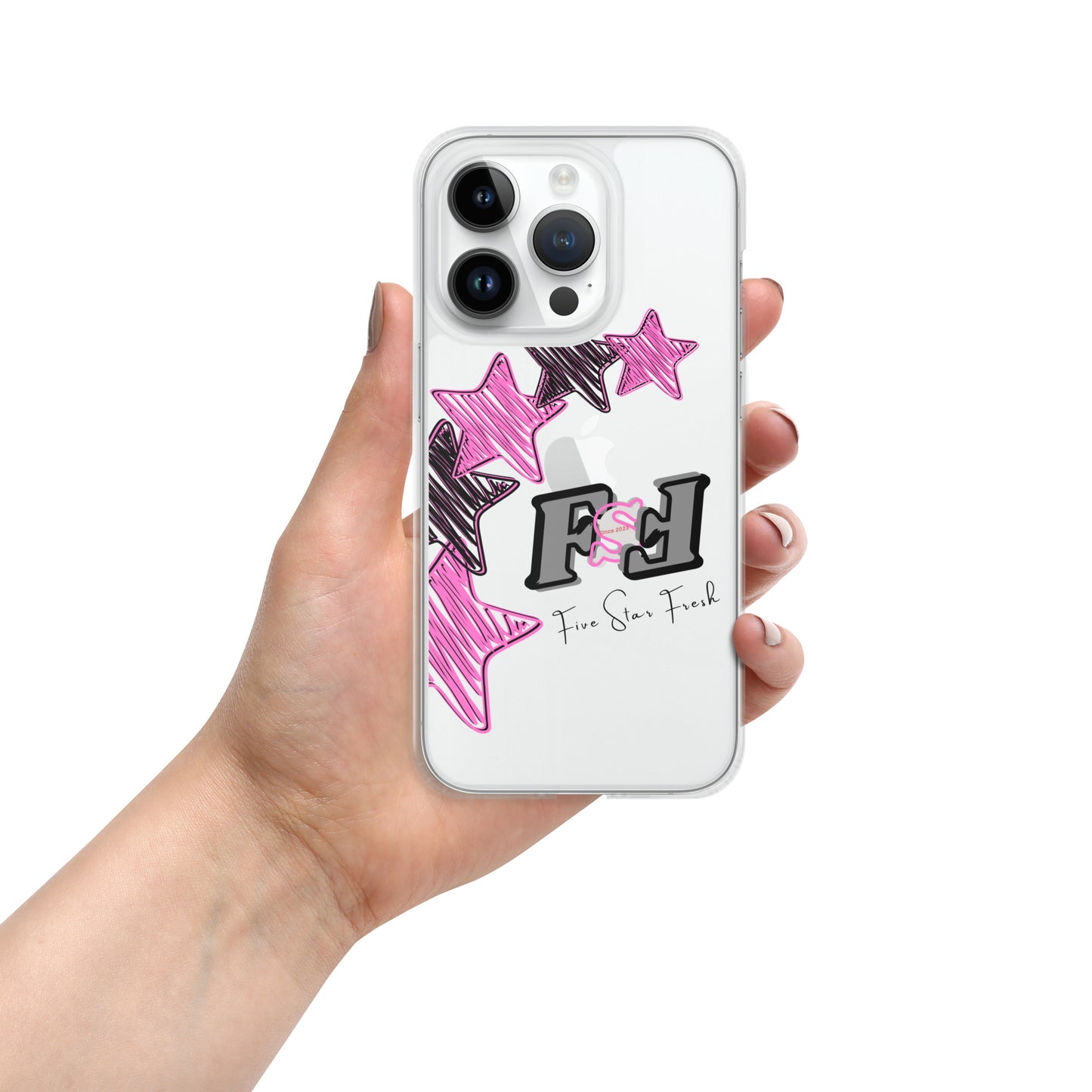 'Pink' Rising Star - Five Star Fresh Clear Case for iPhone®