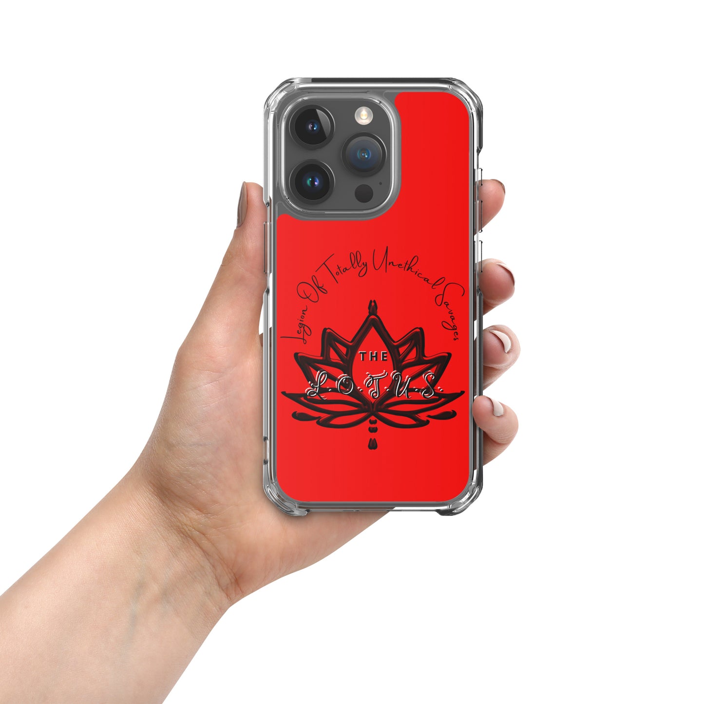 'The LOTUS' Logo 2 - Red Case for iPhone®