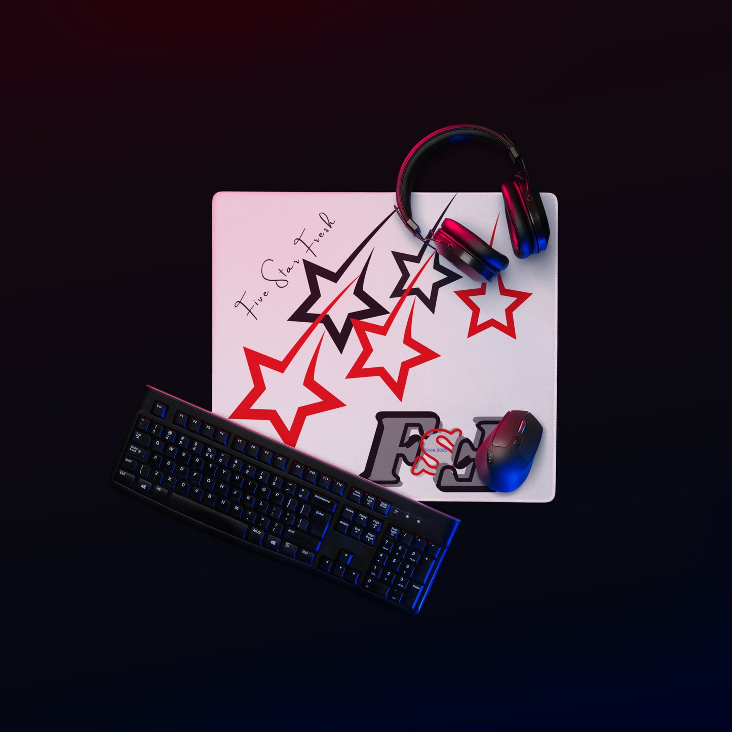 'Shooting Star' Dark - Five Star Fresh Gaming mouse pad