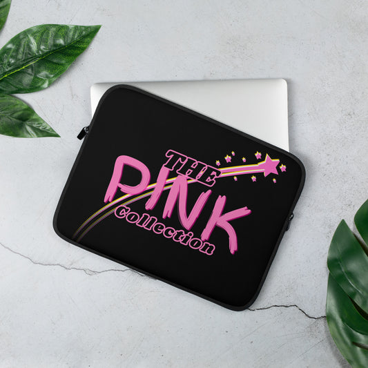 'The Original P.C.' - Pink Star - Black Laptop Sleeve