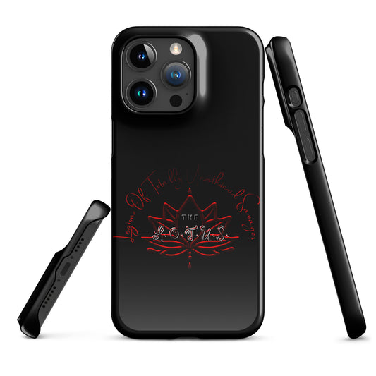 'The LOTUS' Full Logo 1 - Black Snap case for iPhone®