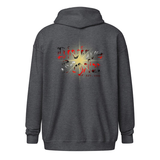 Unisex heavy blend zip hoodie - Divine Stylz 'Shattered Star'