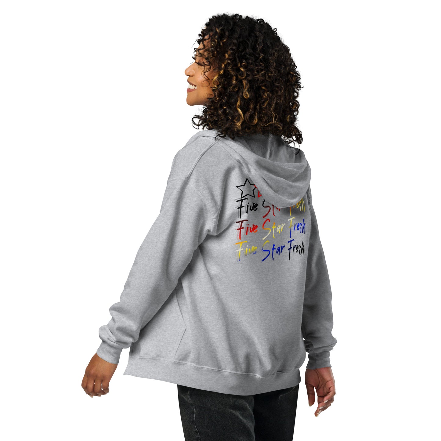 Unisex heavy blend zip hoodie - FSF Logo 'Multi-Stack'