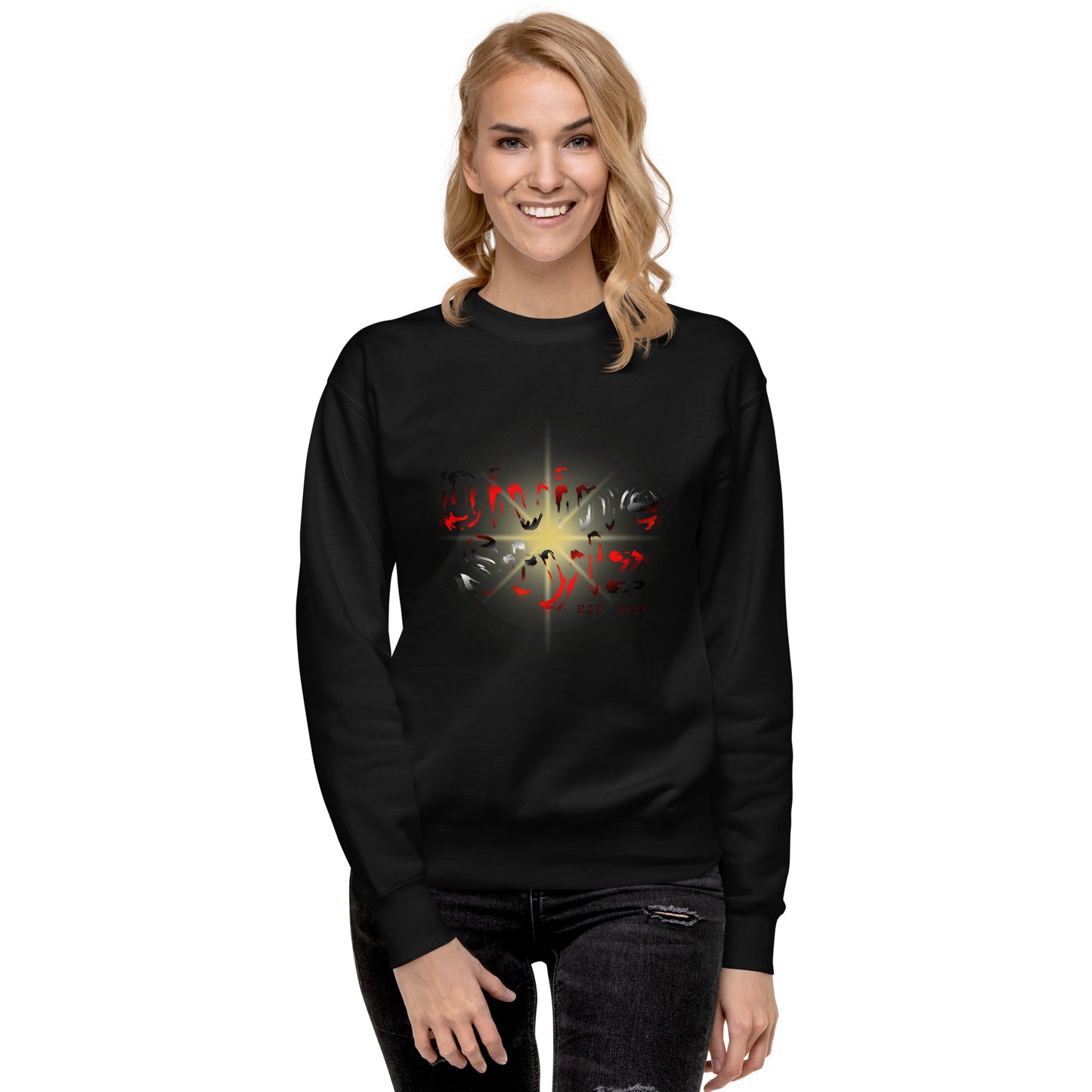 Unisex Premium Sweatshirt - Divine Stylz 'Shattered Star'