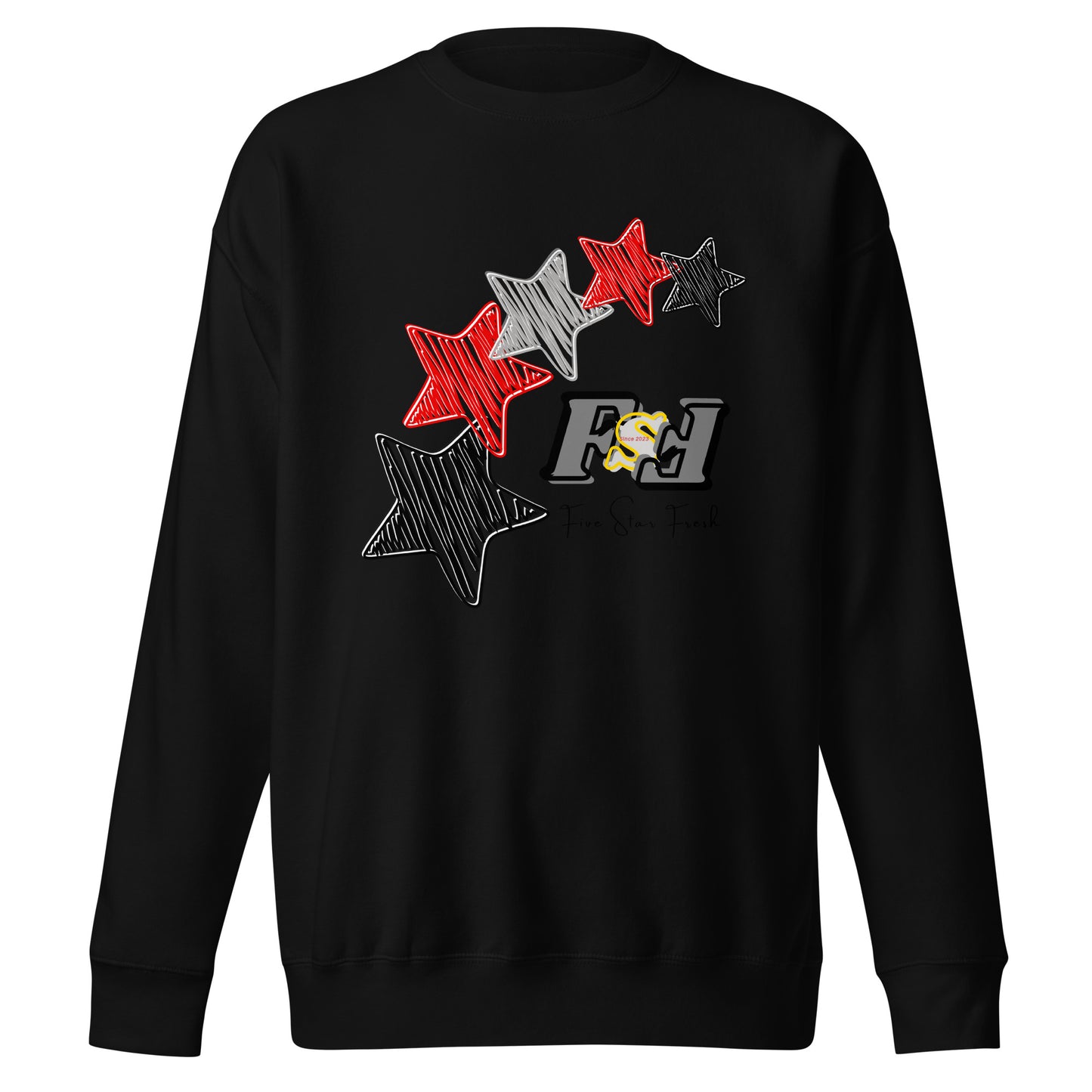 'Rising Star' Dark - Five Star Fresh Unisex Premium Sweatshirt