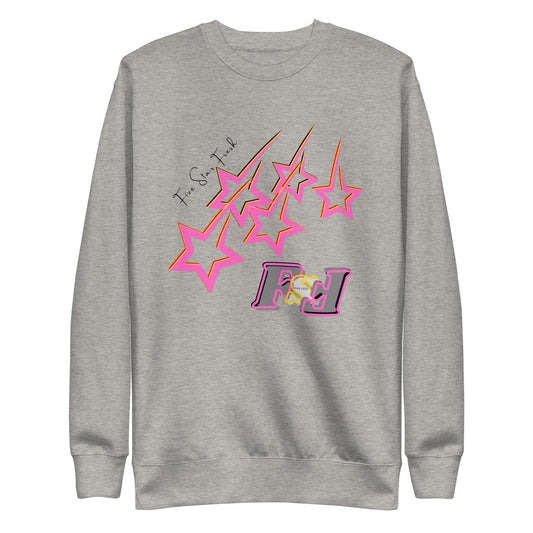 'Pink' Shooting Star - Five Star Fresh Unisex Premium Sweatshirt