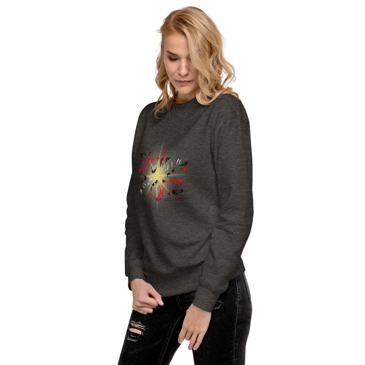 Unisex Premium Sweatshirt - Divine Stylz 'Shattered Star'