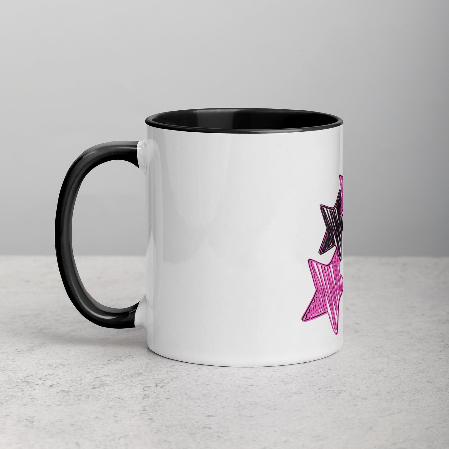 'Pink' Rising Star - Five Star Fresh Mug with Color Inside