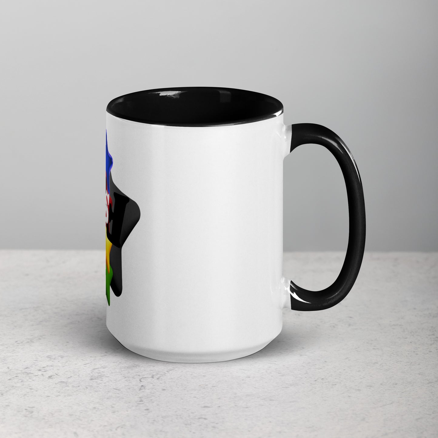 Mug with Color Inside 'FSF Black Star'
