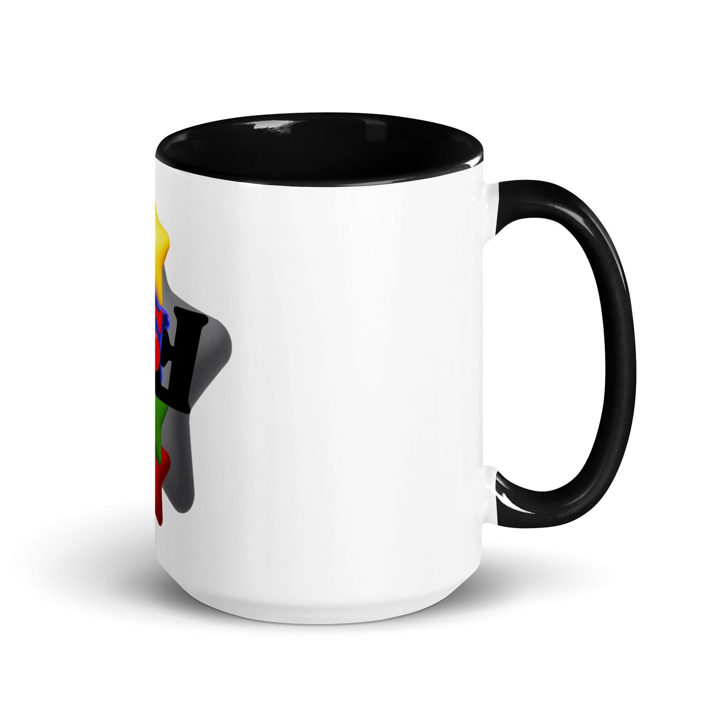Mug with Color Inside 'FSF Grey Star'