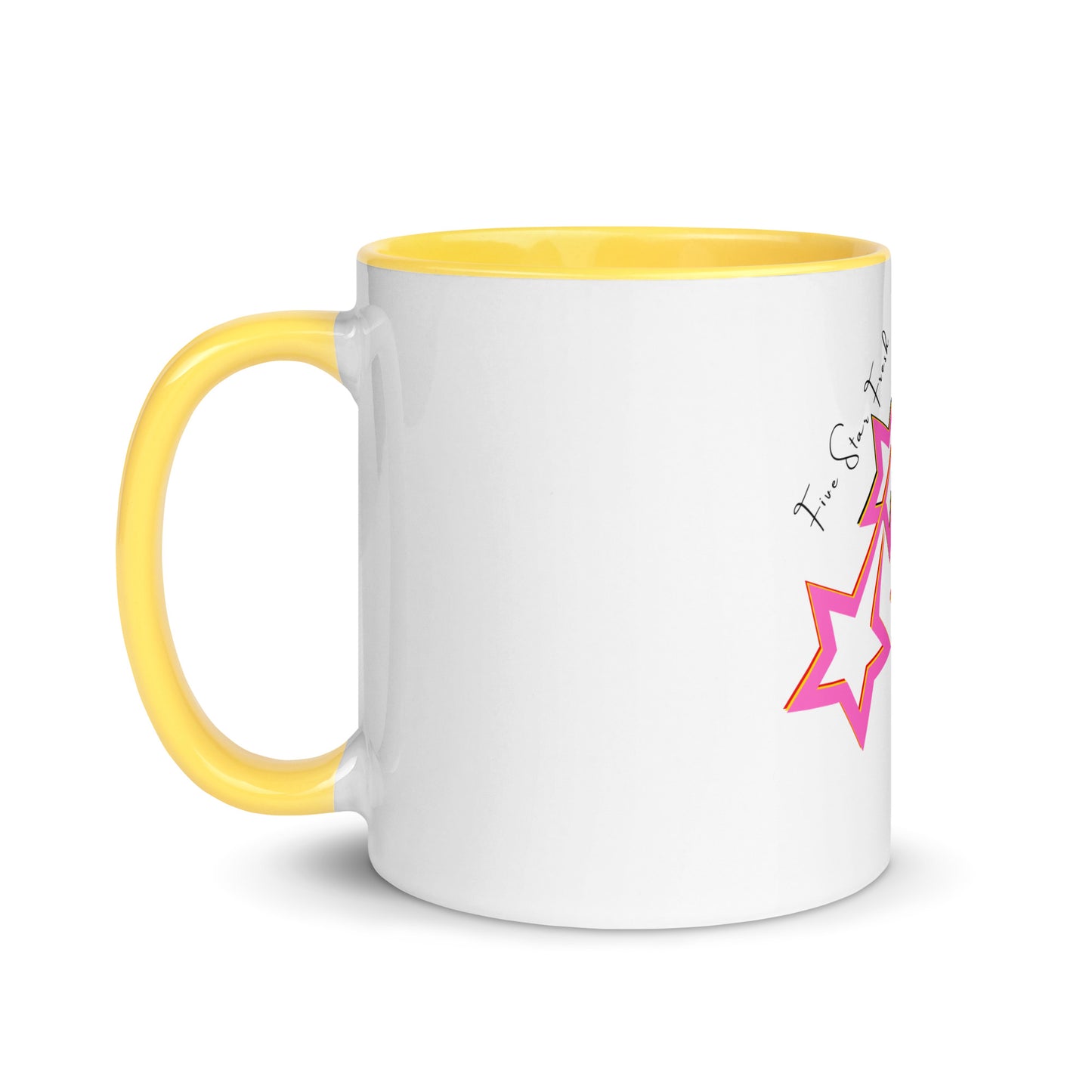 'Pink' Shooting Star - Five Star Fresh Mug with Color Inside