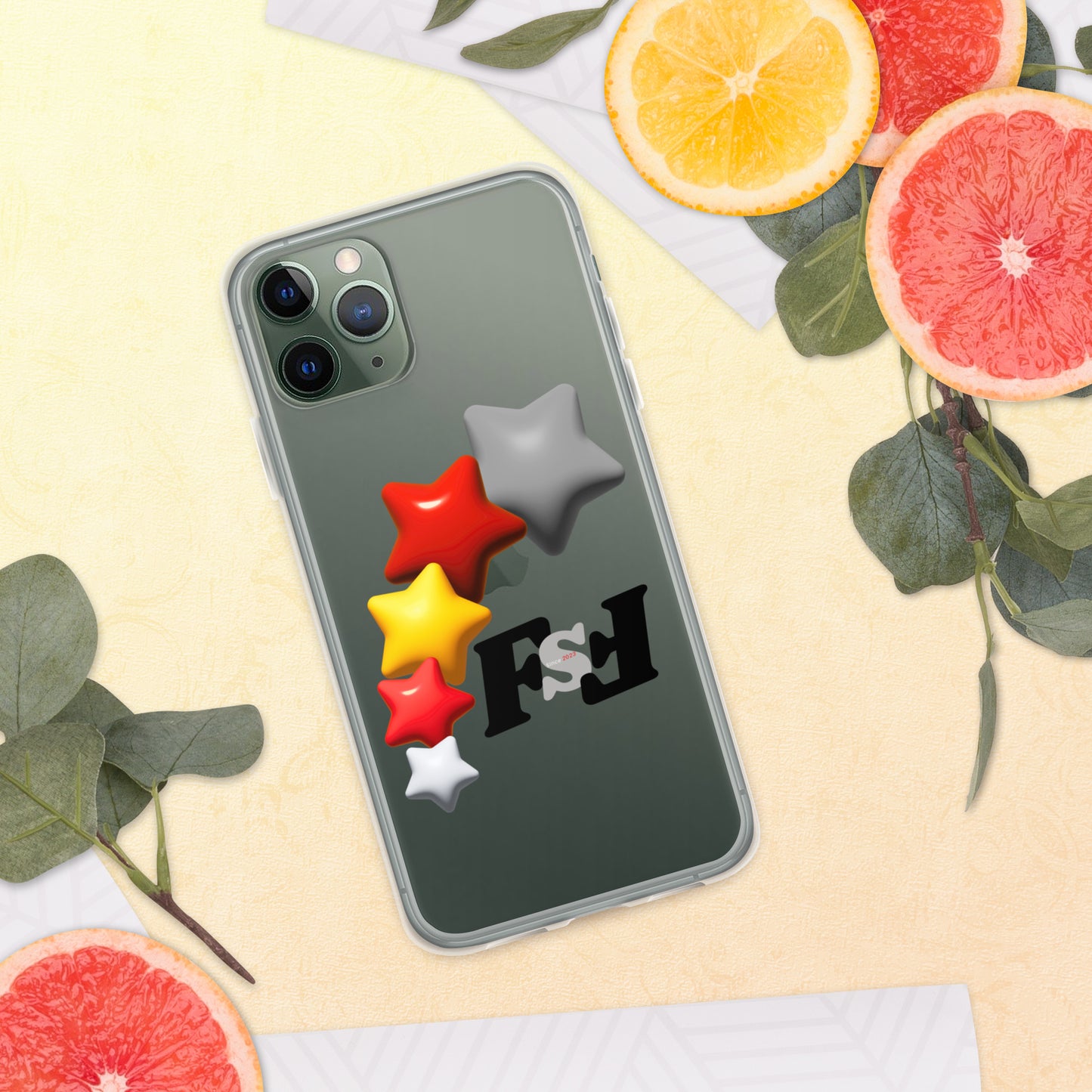 Clear Case for iPhone® 'Five Star Fresh' Logo