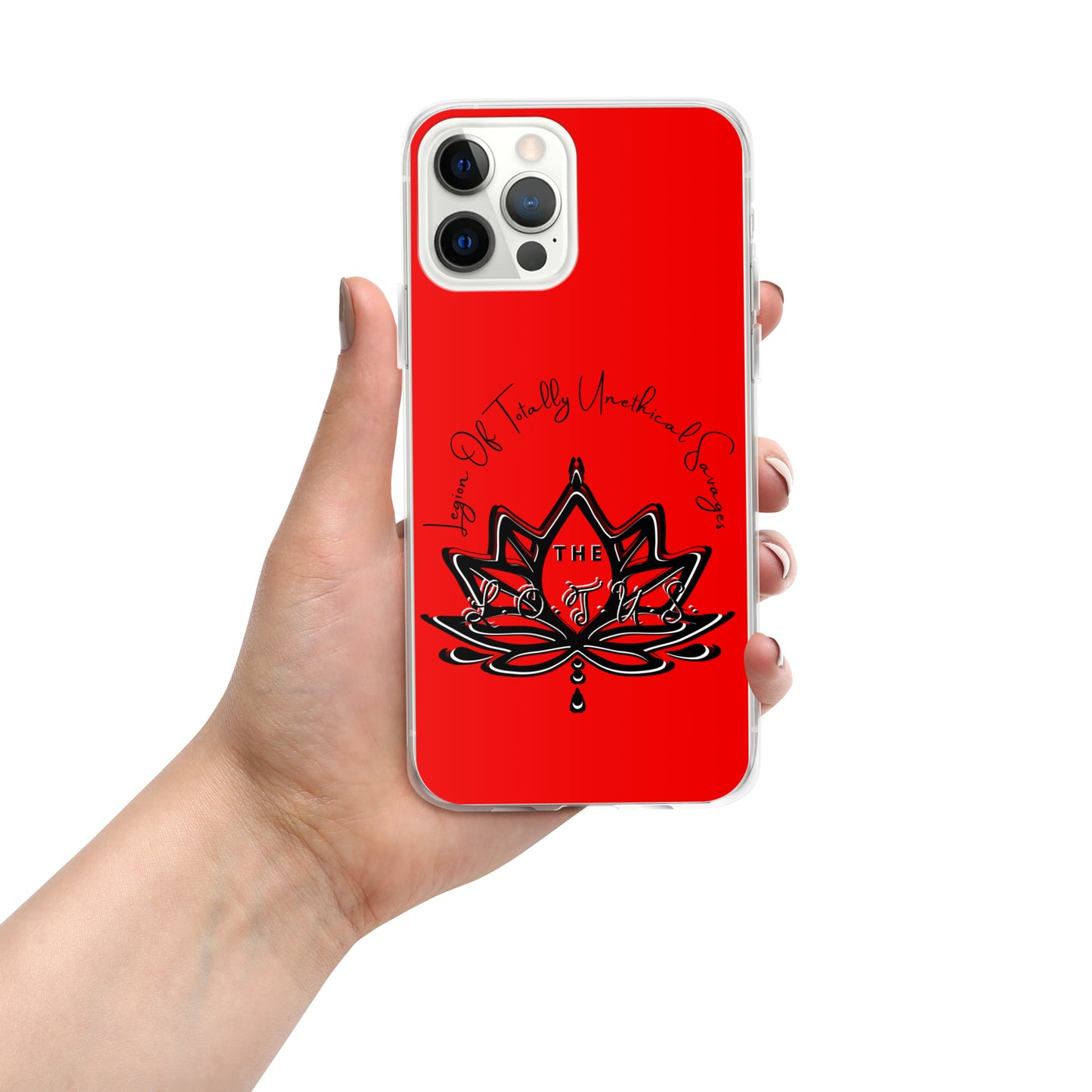 'The LOTUS' Logo 1 - Red Case for iPhone®