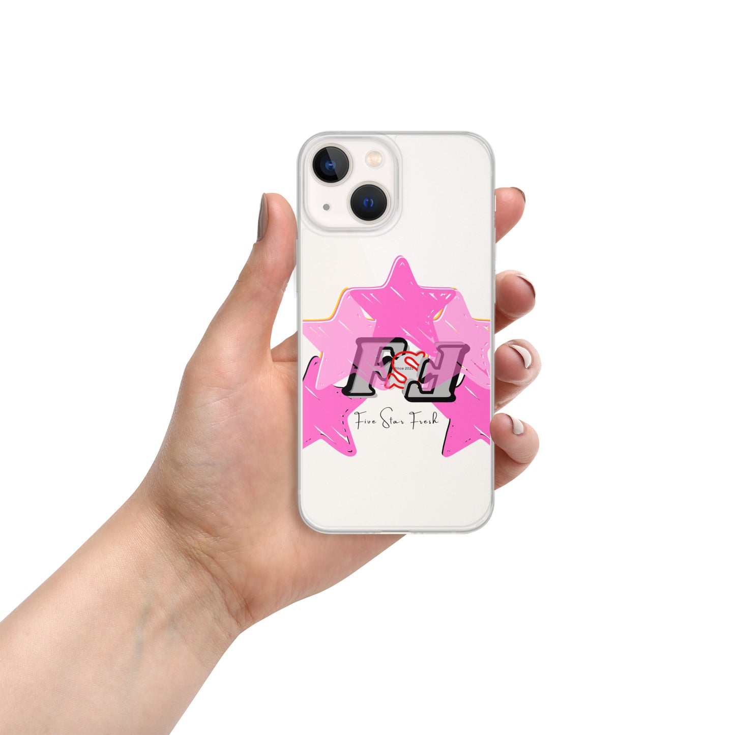 'Pink' Big Star - Five Star Fresh Clear Case for iPhone®