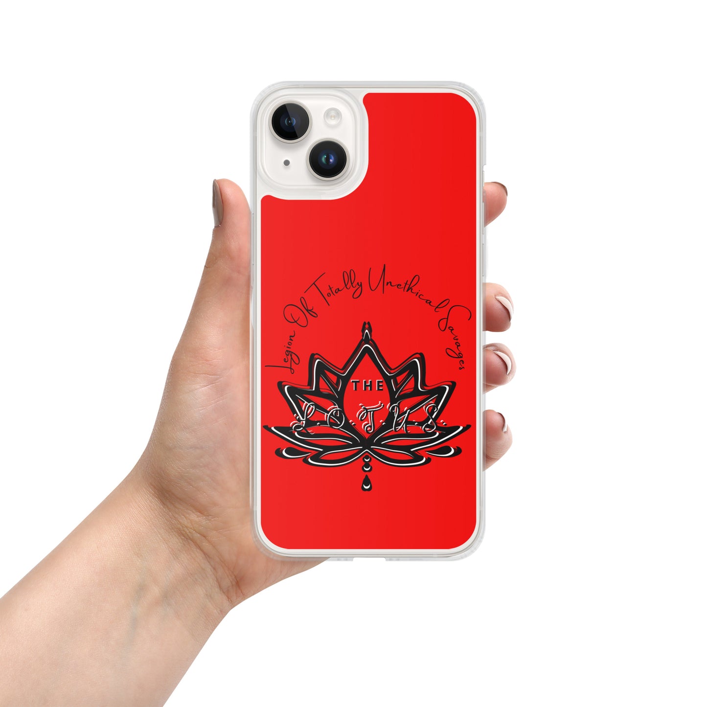 'The LOTUS' Logo 1 - Red Case for iPhone®