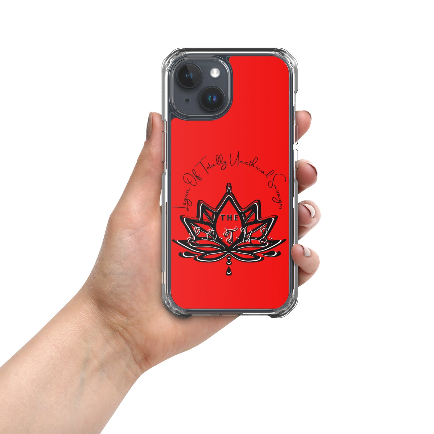 'The LOTUS' Logo 1 - Red Case for iPhone®