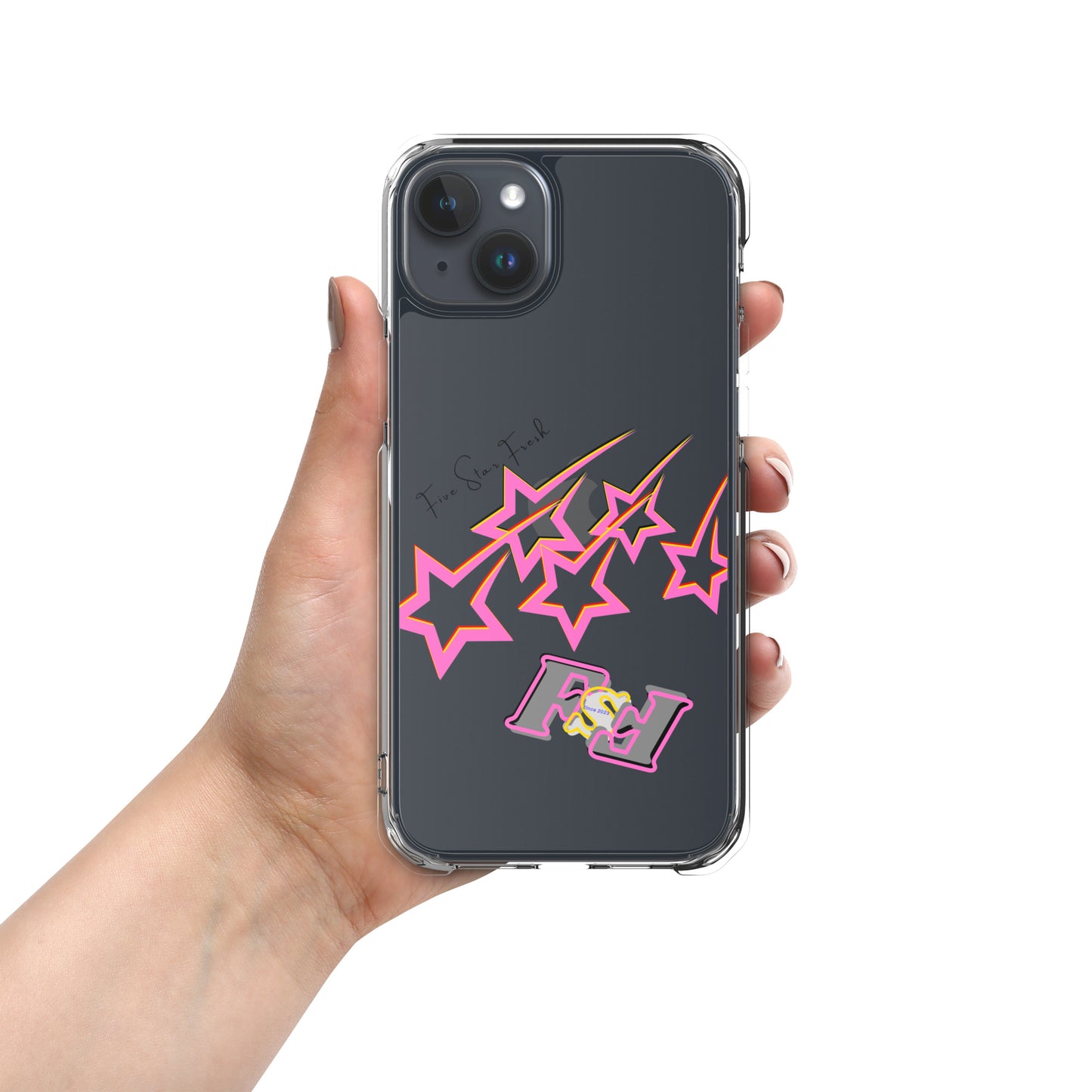 'Pink' Shooting Star - Five Star Fresh Clear Case for iPhone®
