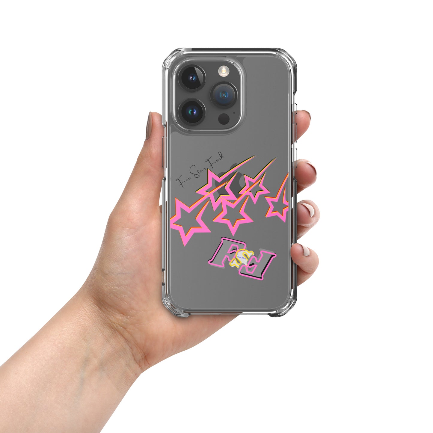 'Pink' Shooting Star - Five Star Fresh Clear Case for iPhone®