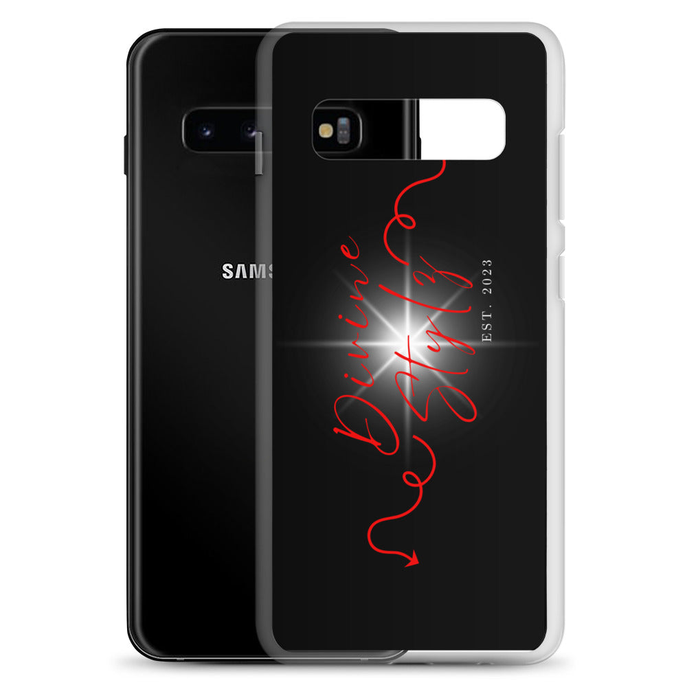 Clear Case for Samsung® 'Divine Stylz logo' Black