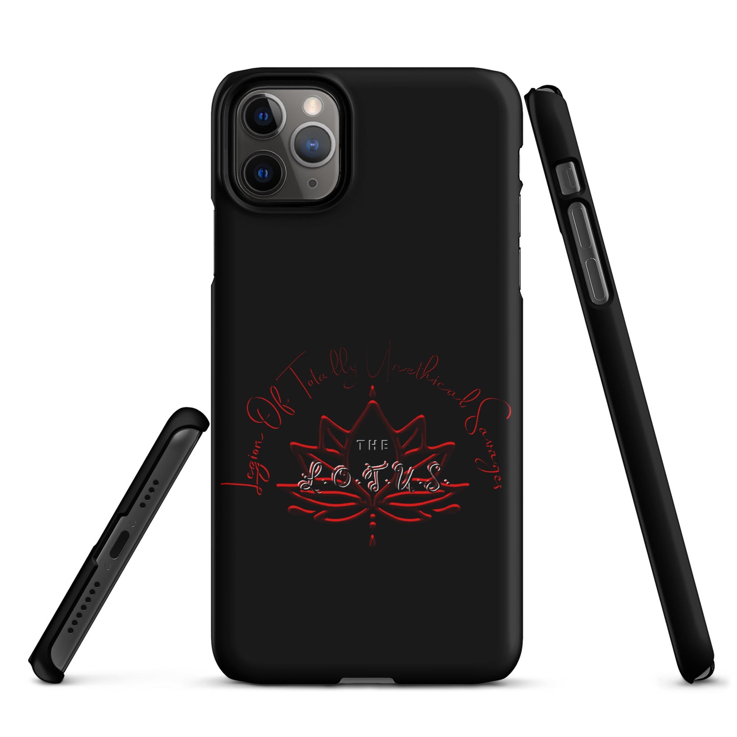 'The LOTUS' Full Logo 1 - Black Snap case for iPhone®