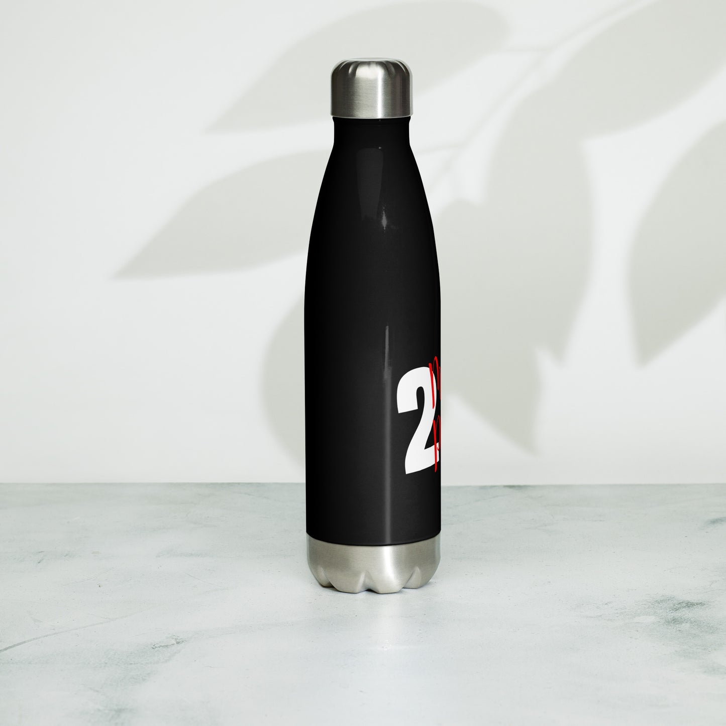 Stainless Steel Water Bottle 'TMP Logo' R/W