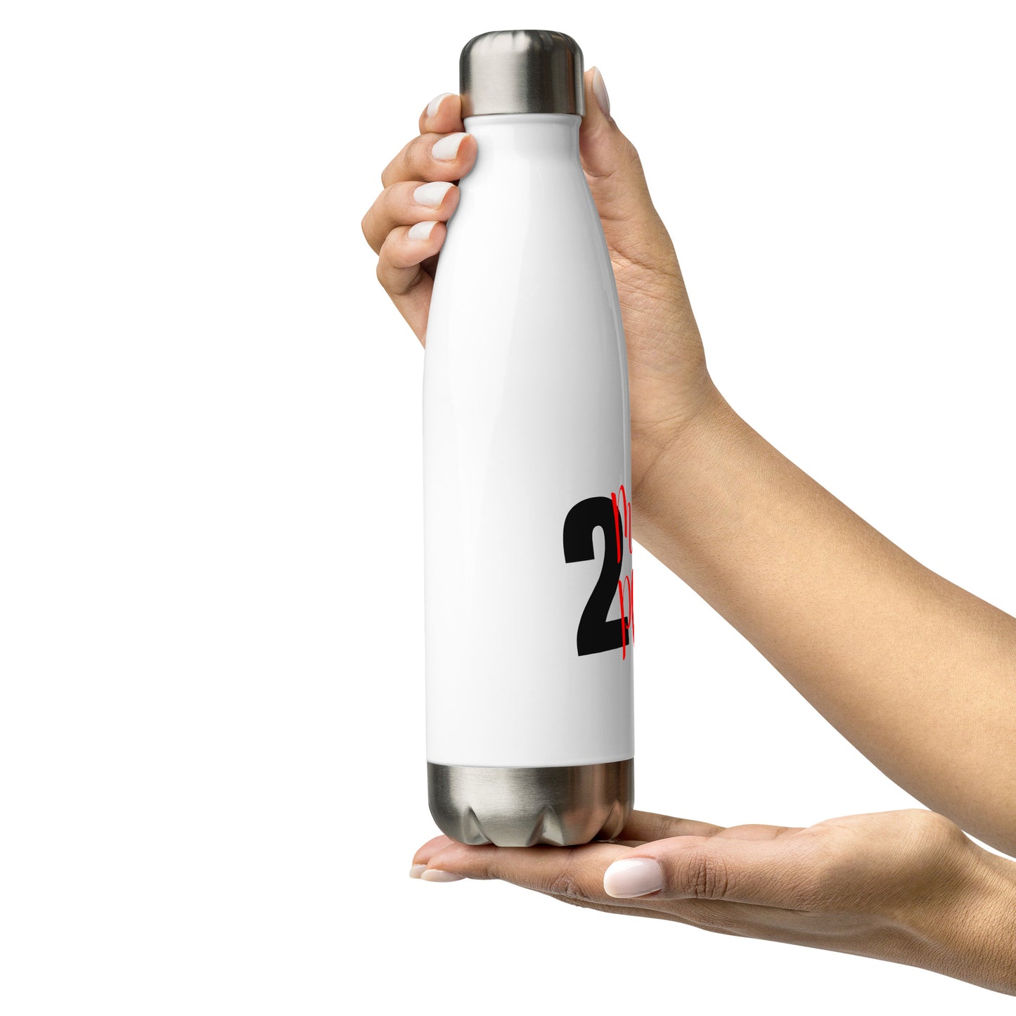 Stainless Steel Water Bottle 'TMP Logo' R/B