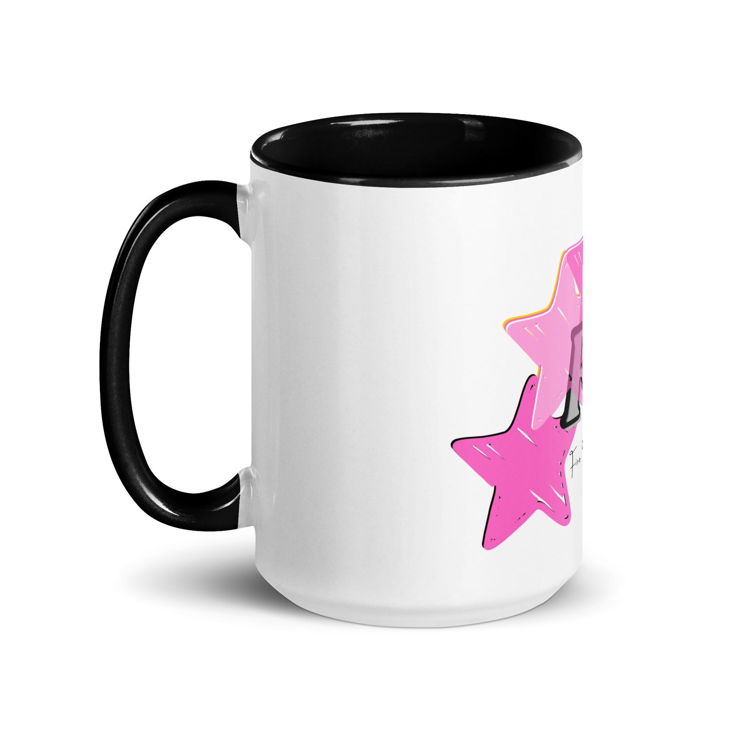 'Pink' Big Star - Five Star Fresh Mug with Color Inside
