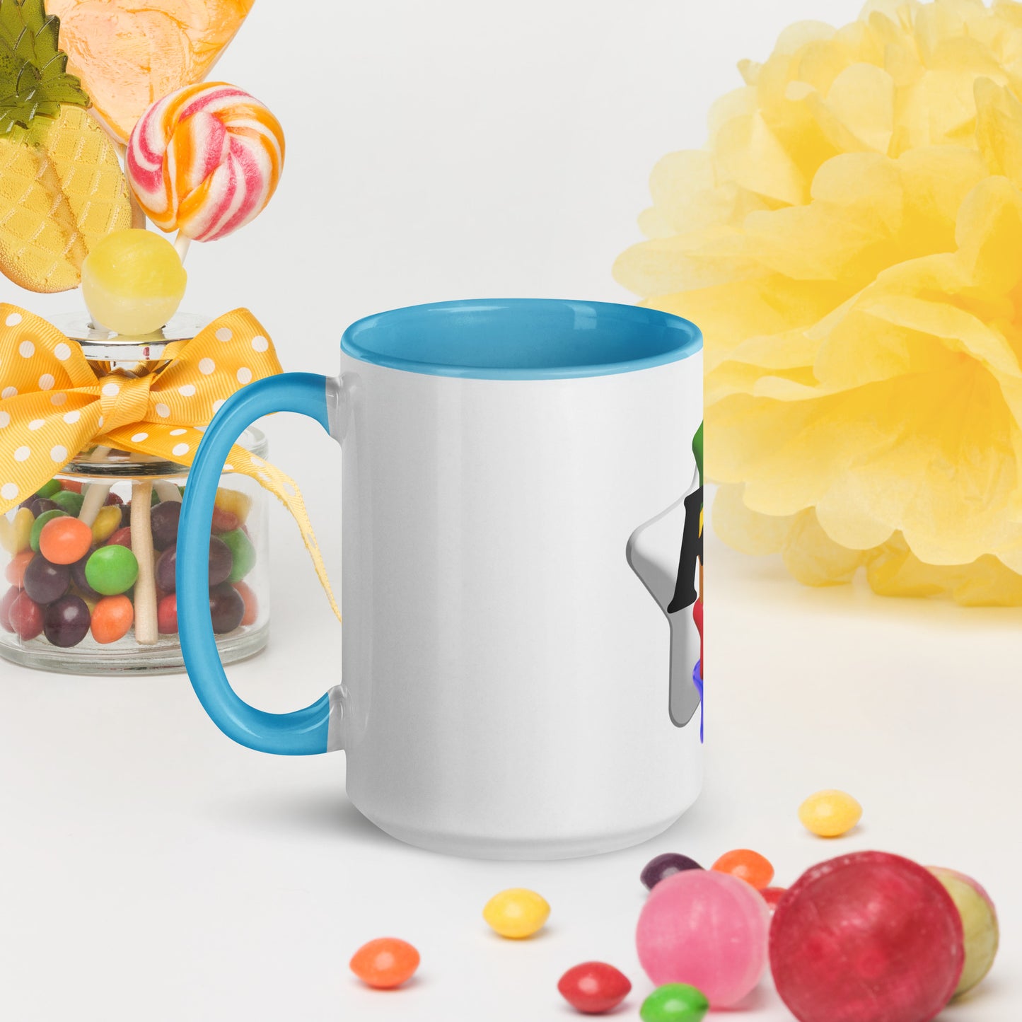 Mug with Color Inside 'FSF White Star'
