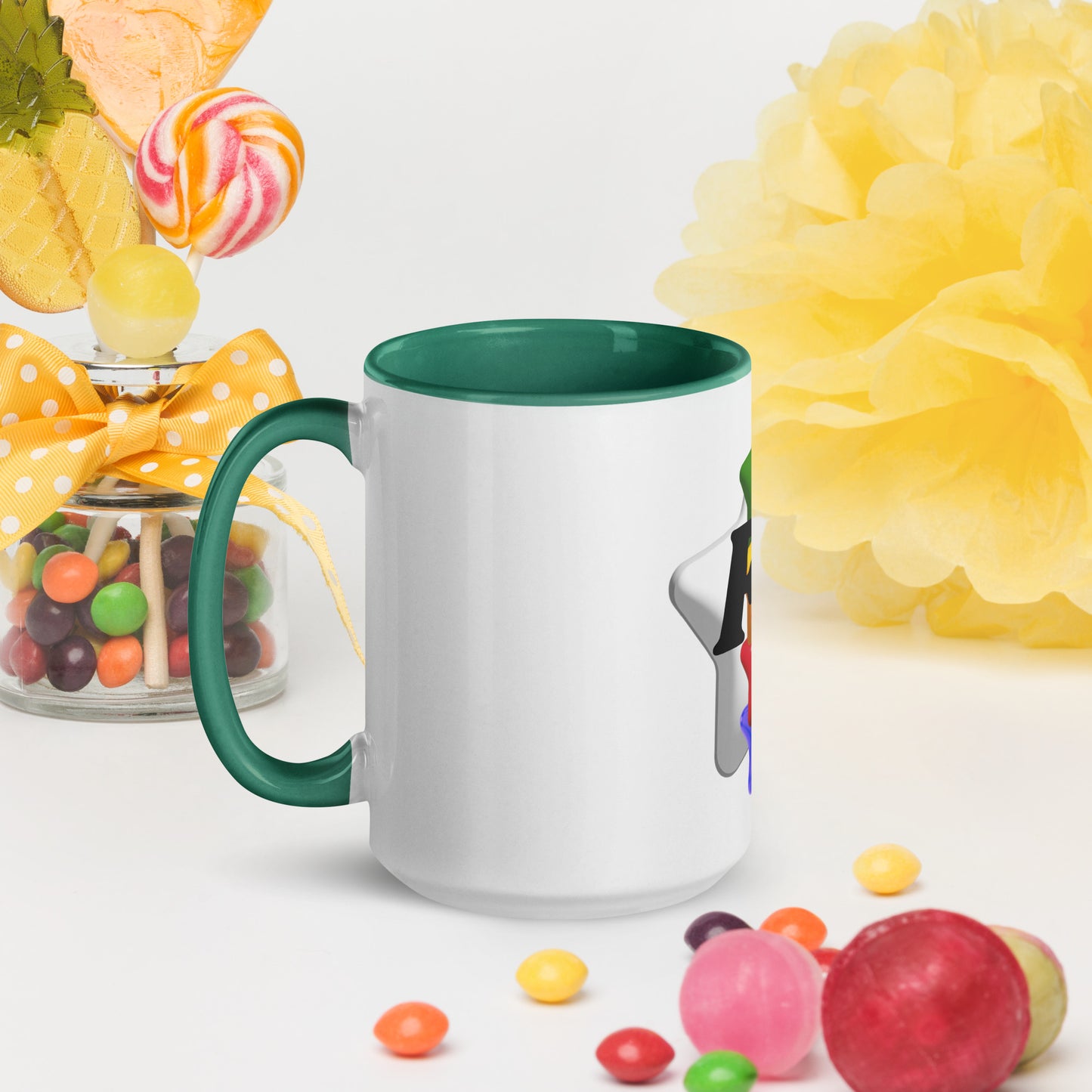 Mug with Color Inside 'FSF White Star'